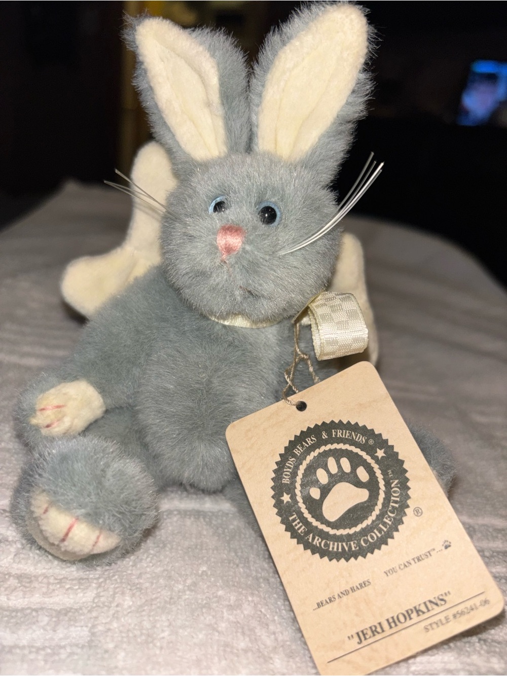 Vintage Retired Boyds Bears Jeri Hopkins Angel Bunny